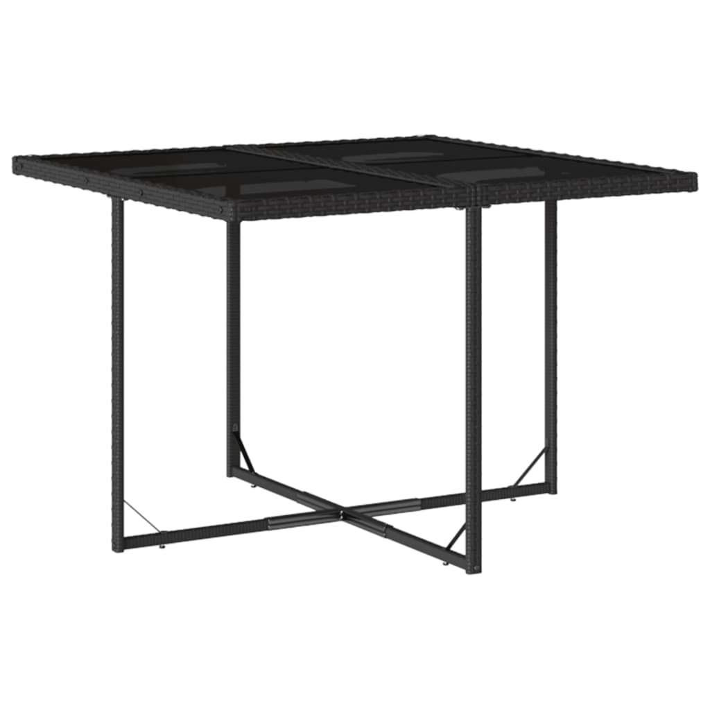 Tuinset Corneel - 5-delig - met kussens - zwart