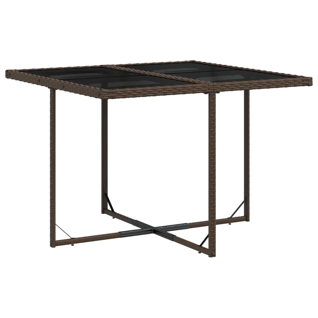 Tuinset Corneel - 5-delig - met kussens - bruin en crème