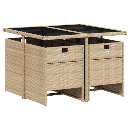 Tuinset Corneel - 5-delig - met kussens - gemengd beige
