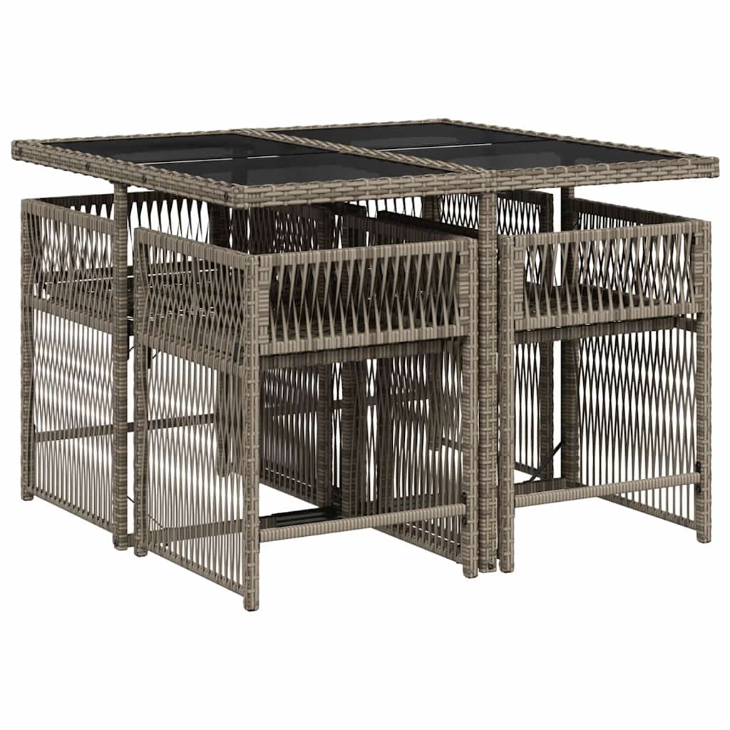 Tuinset Marnix - 5-delig - met kussens - grijs