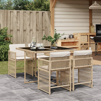 Tuinset Marnix - 5-delig - met kussens - beige