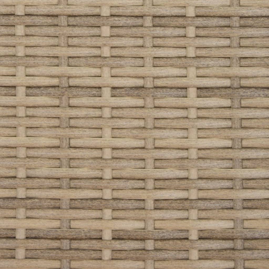 Tuinbank Eefje - met voetenbanken - beige