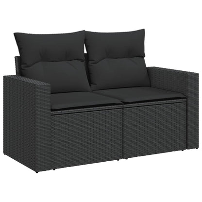 Tuinbank Ties - met kussens - zwart