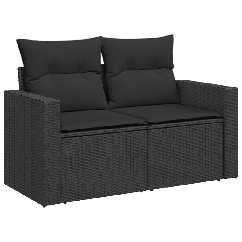 Tuinbank Ties - met kussens - zwart – extra afbeelding