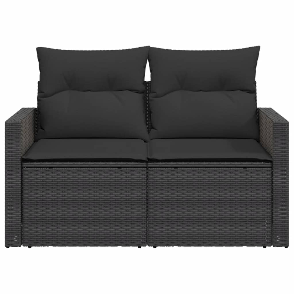 Tuinbank Ties - met kussens - zwart