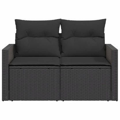 Tuinbank Ties - met kussens - zwart
