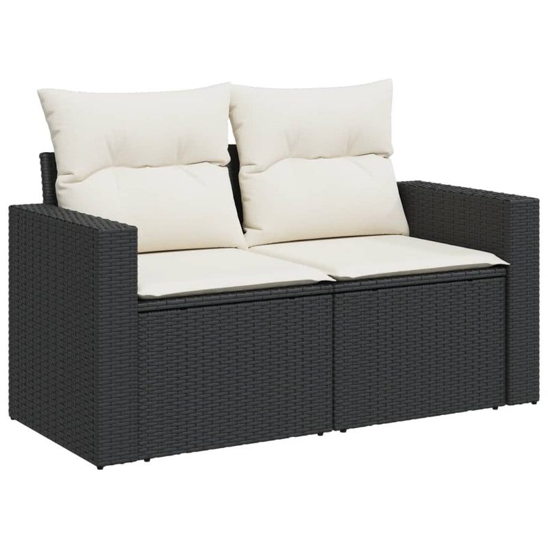 Tuinbank Ties - met kussens - zwart en crème – extra afbeelding