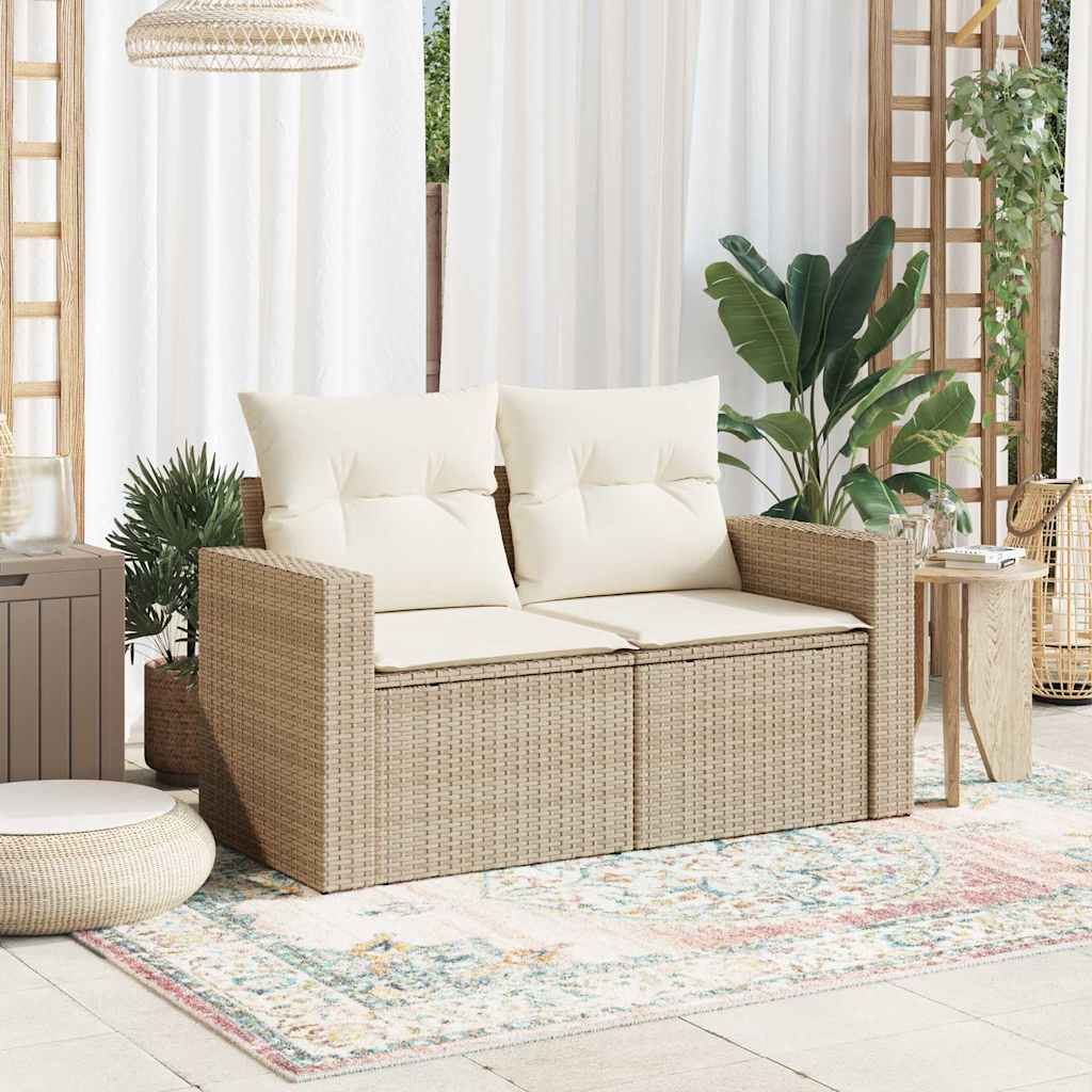 Tuinbank Ties - met kussens - beige