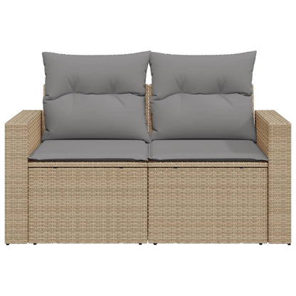 Tuinbank Ties - met kussens - beige en grijs
