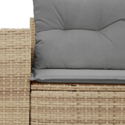 Tuinbank Ties - met kussens - beige en grijs