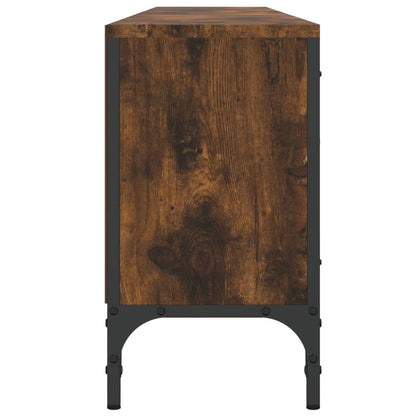Tv-meubel Boaz - 200x25x44 cm - met lade - gerookt eiken