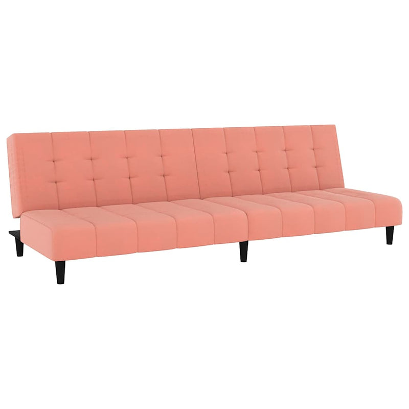 Slaapbank Louis - 2-zits - roze – extra afbeelding