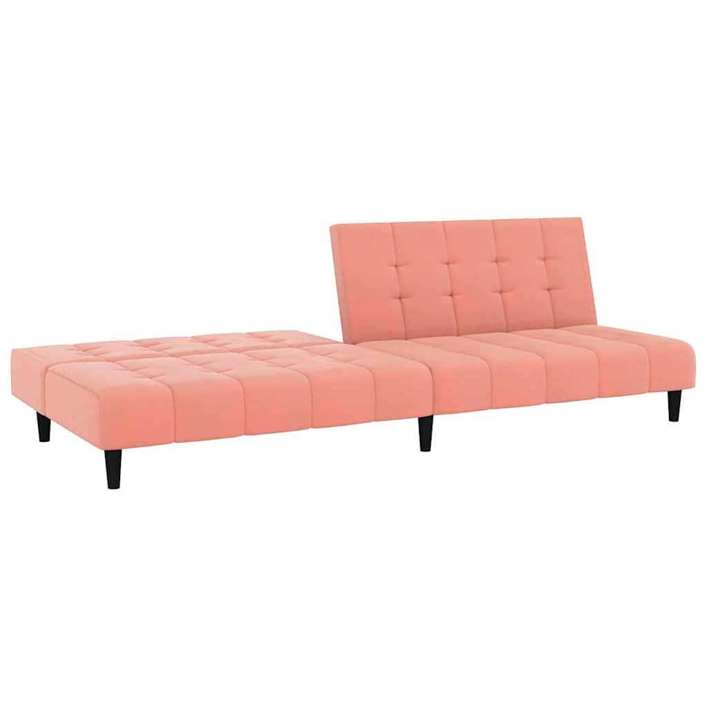 Slaapbank Louis - 2-zits - roze