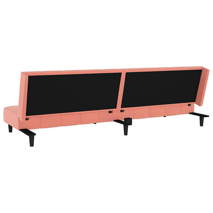 Slaapbank Louis - 2-zits - roze