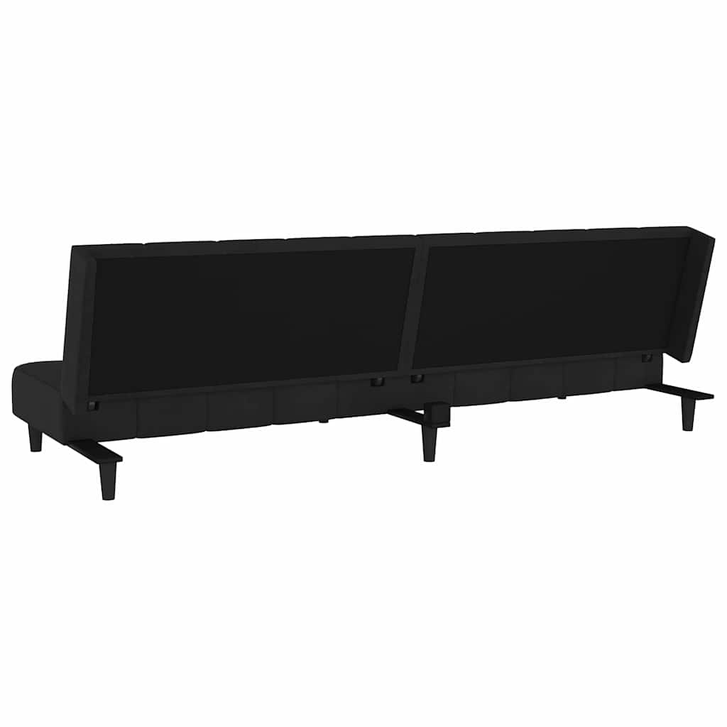 Slaapbank Louis - 2-zits - zwart