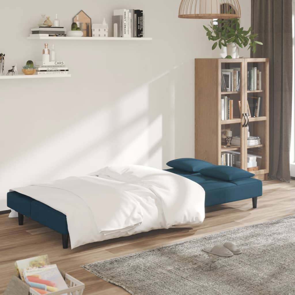 Slaapbank Reese - multifunctioneel - blauw