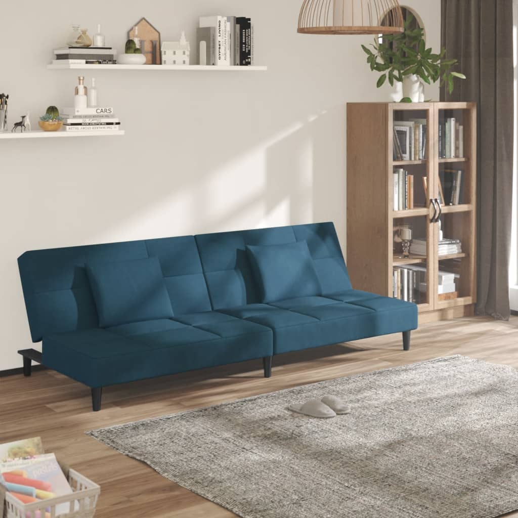 Slaapbank Reese - multifunctioneel - blauw