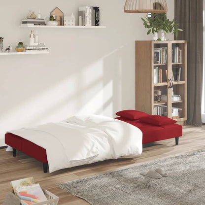 Slaapbank Reese - multifunctioneel - wijnrood