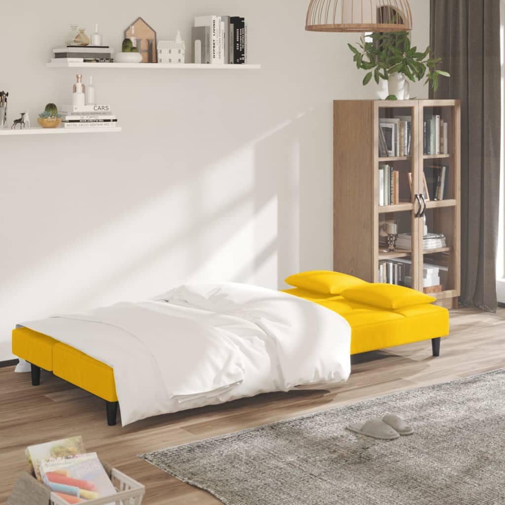 Slaapbank Reese - multifunctioneel - geel