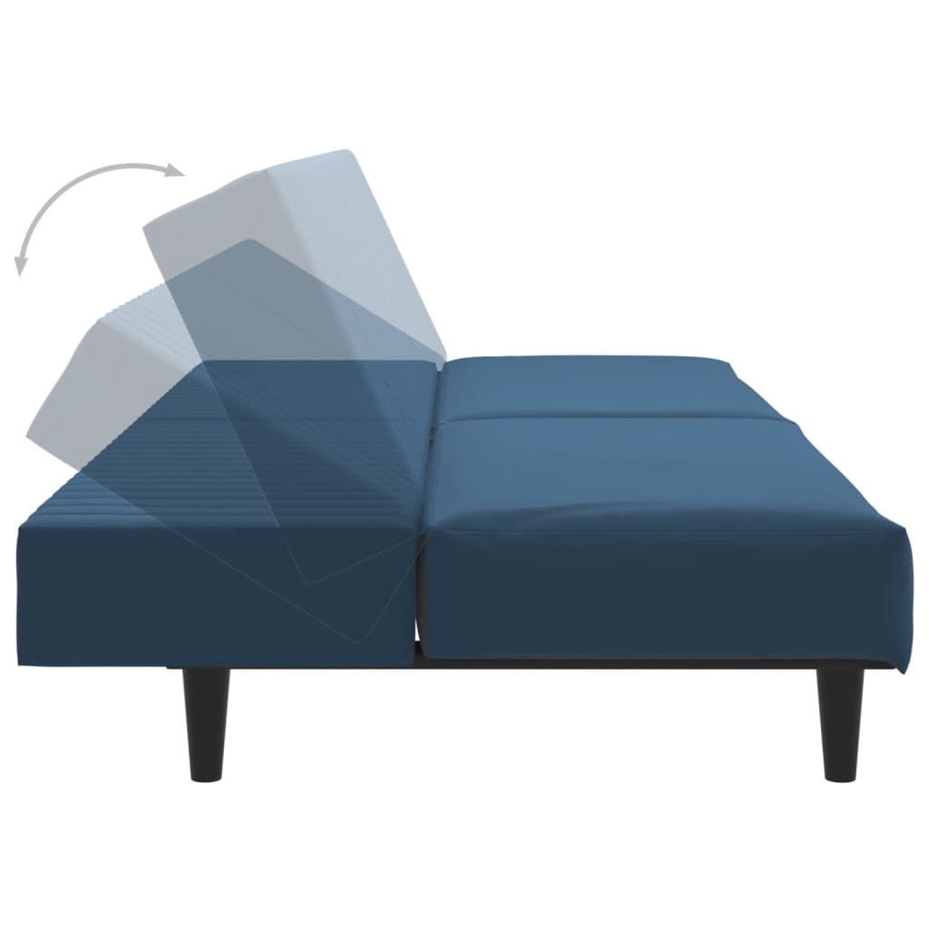 Slaapbank Felix - multifunctioneel - blauw