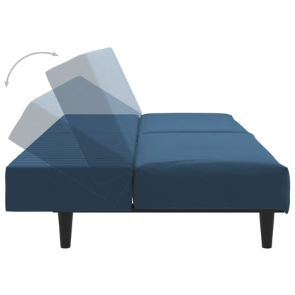 Slaapbank Felix - multifunctioneel - blauw