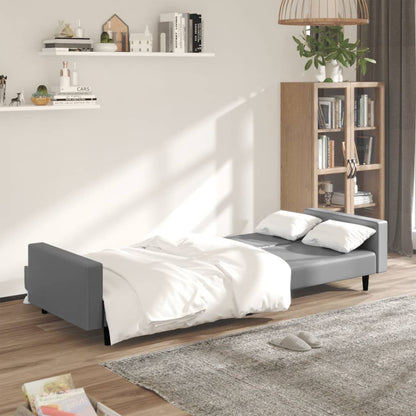 Slaapbank Leon - kunstleer - grijs
