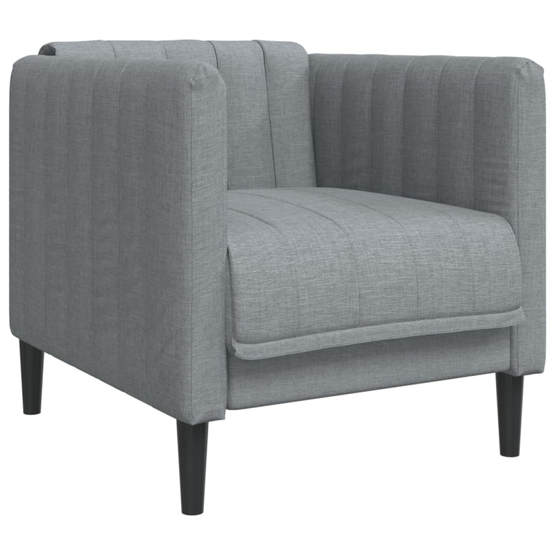 Fauteuil Sophie - linnen - lichtgrijs – extra afbeelding