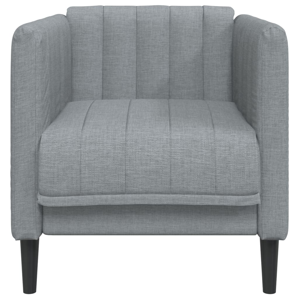 Fauteuil Sophie - linnen - lichtgrijs