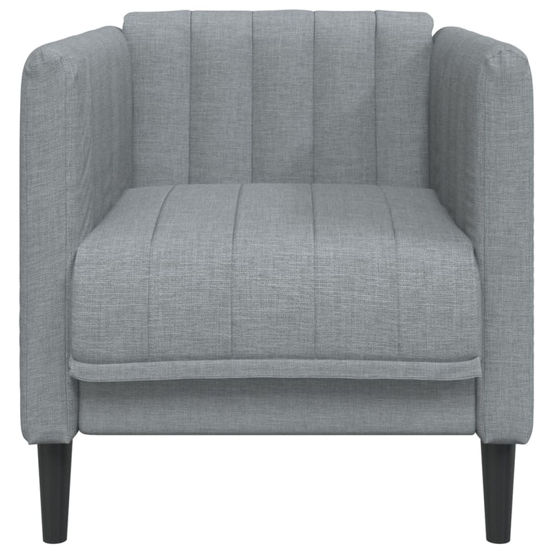 Fauteuil Sophie - linnen - lichtgrijs