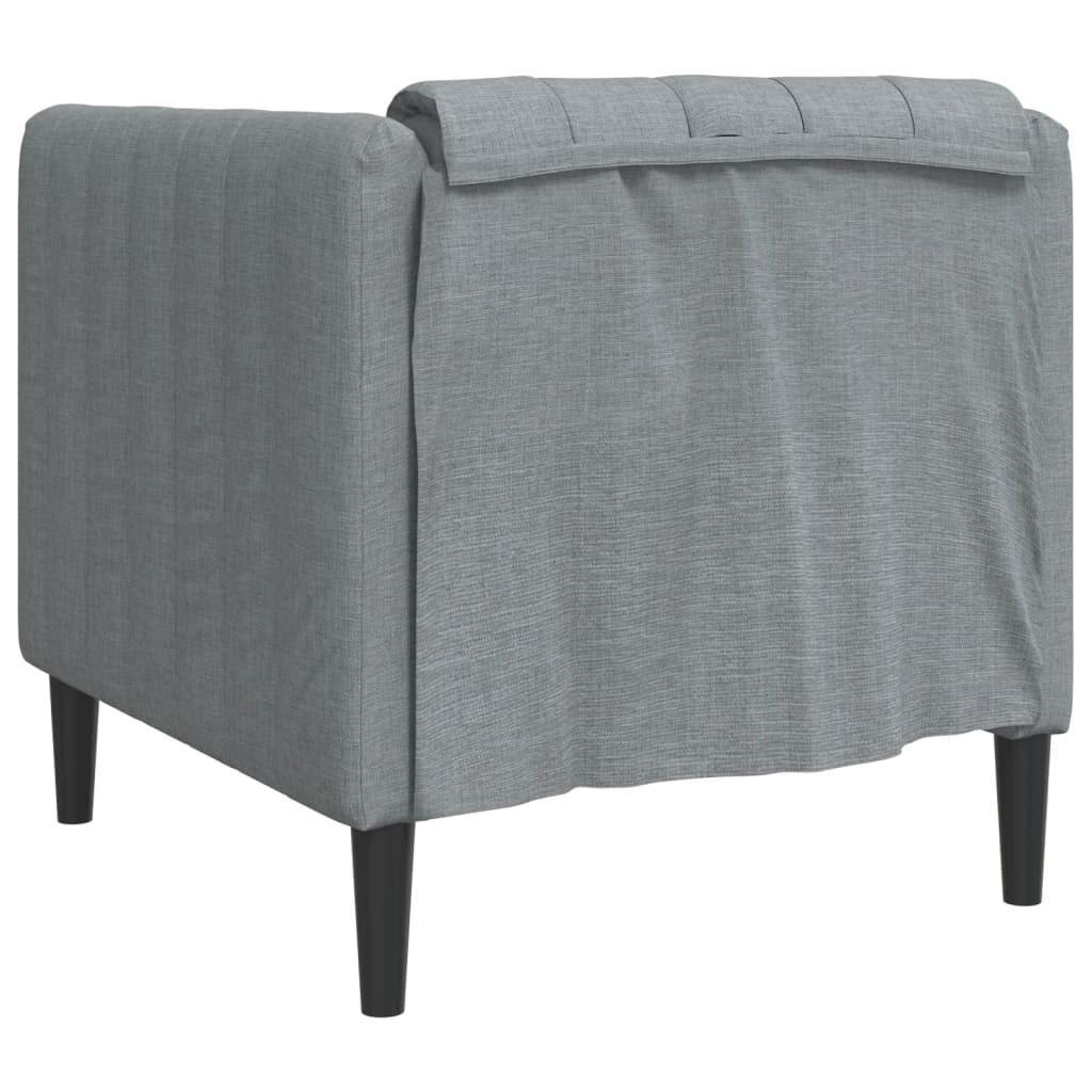 Fauteuil Sophie - linnen - lichtgrijs