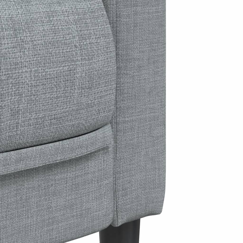 Fauteuil Sophie - linnen - lichtgrijs