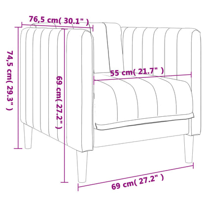 Fauteuil Sophie - linnen - lichtgrijs