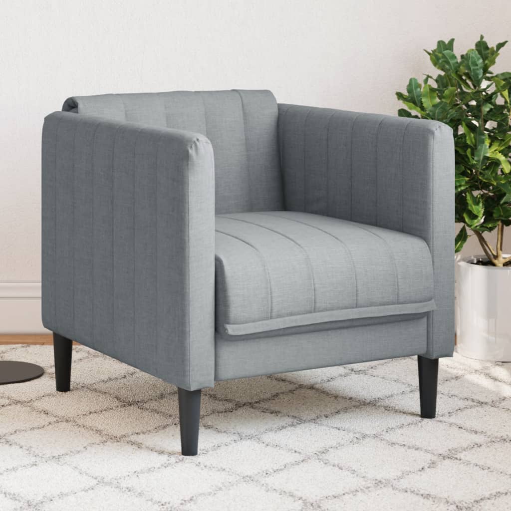 Fauteuil Sophie - linnen - lichtgrijs