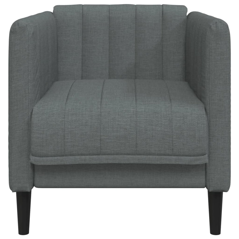Fauteuil Sophie - linnen - donkergrijs