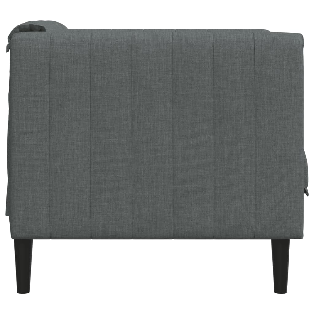 Fauteuil Sophie - linnen - donkergrijs