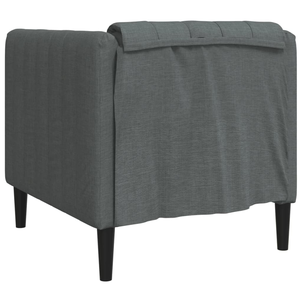 Fauteuil Sophie - linnen - donkergrijs
