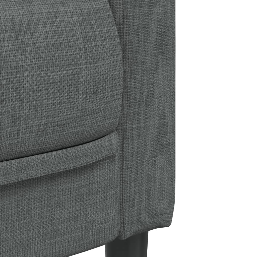 Fauteuil Sophie - linnen - donkergrijs