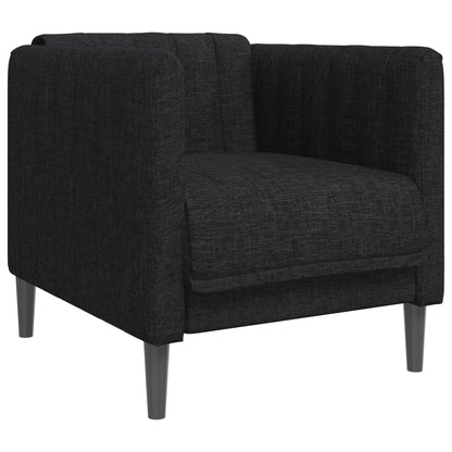Fauteuil Sophie - linnen - zwart