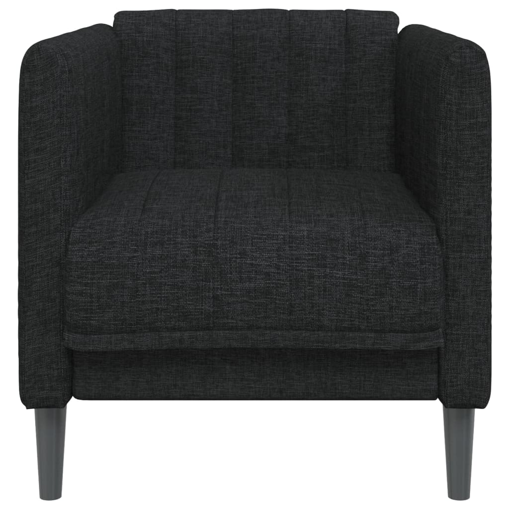 Fauteuil Sophie - linnen - zwart