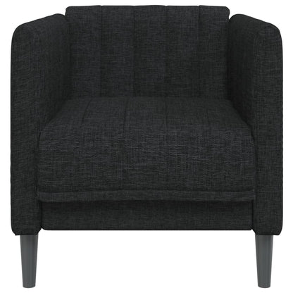 Fauteuil Sophie - linnen - zwart