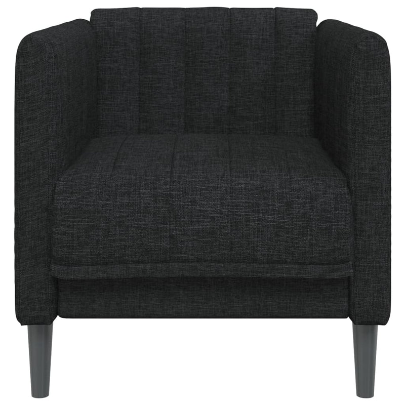 Fauteuil Sophie - linnen - zwart