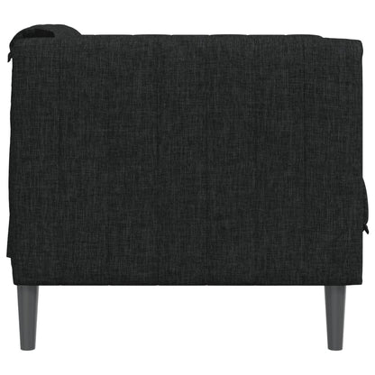 Fauteuil Sophie - linnen - zwart