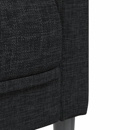 Fauteuil Sophie - linnen - zwart