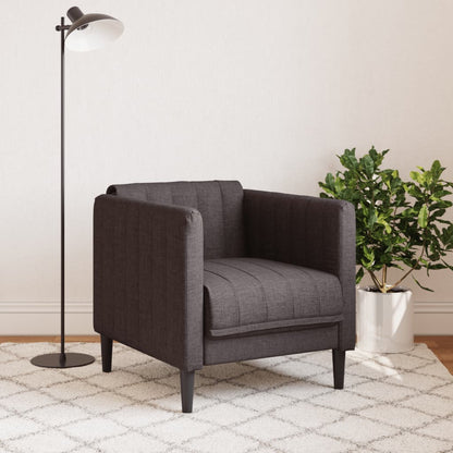 Fauteuil Sophie - linnen - donkerbruin