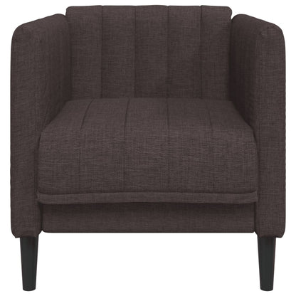Fauteuil Sophie - linnen - donkerbruin
