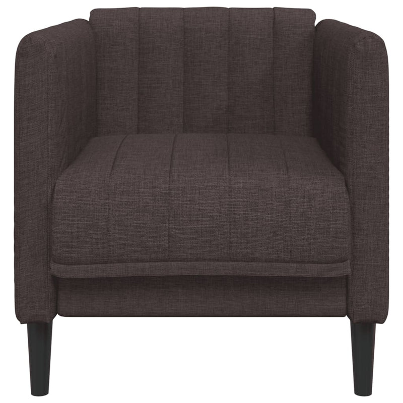 Fauteuil Sophie - linnen - donkerbruin