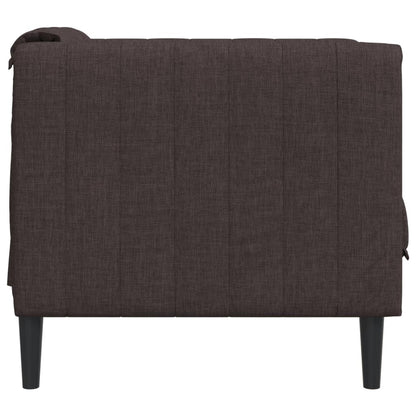 Fauteuil Sophie - linnen - donkerbruin