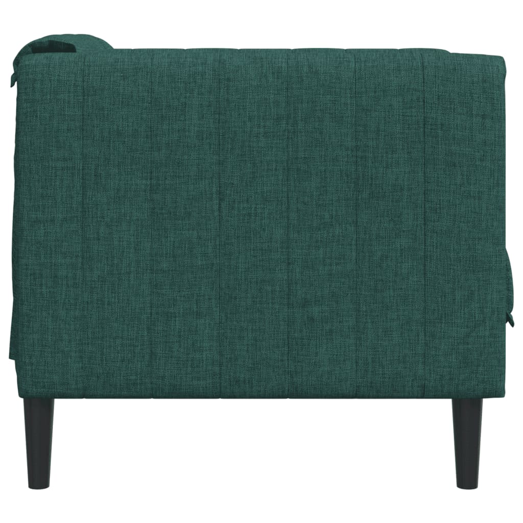 Fauteuil Sophie - linnen - donkergroen