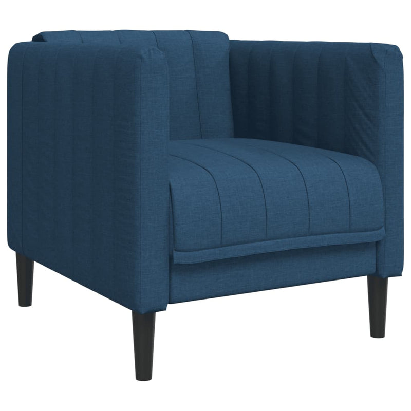 Fauteuil Sophie - linnen - blauw – extra afbeelding