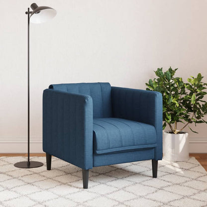 Fauteuil Sophie - linnen - blauw